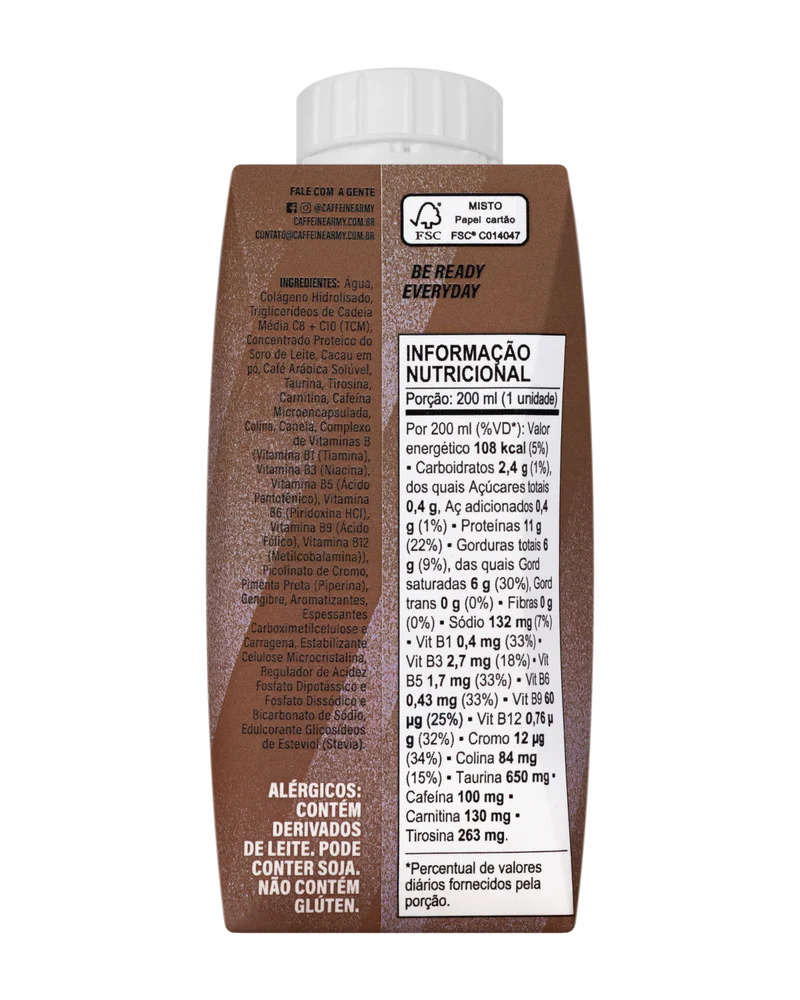 SuperCoffee Choconilla RTD 200ml Caffeine Army - Image 2
