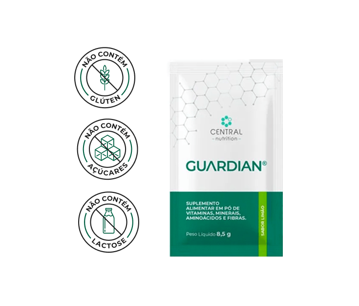 Guardian Aminoácidos e Fibras 30 sachês 8,5g sabor Limão - Image 4