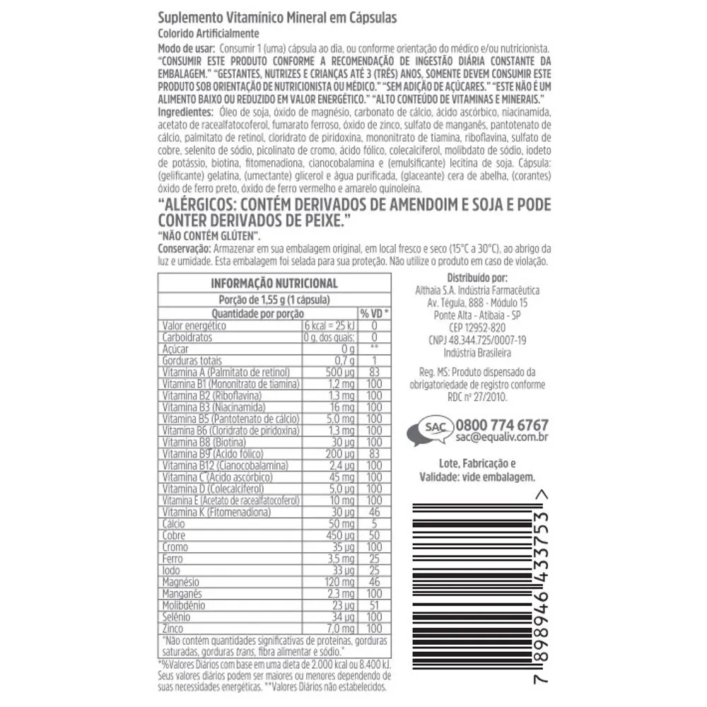 Nutri Homem 60 Cápsulas Equaliv - Image 2