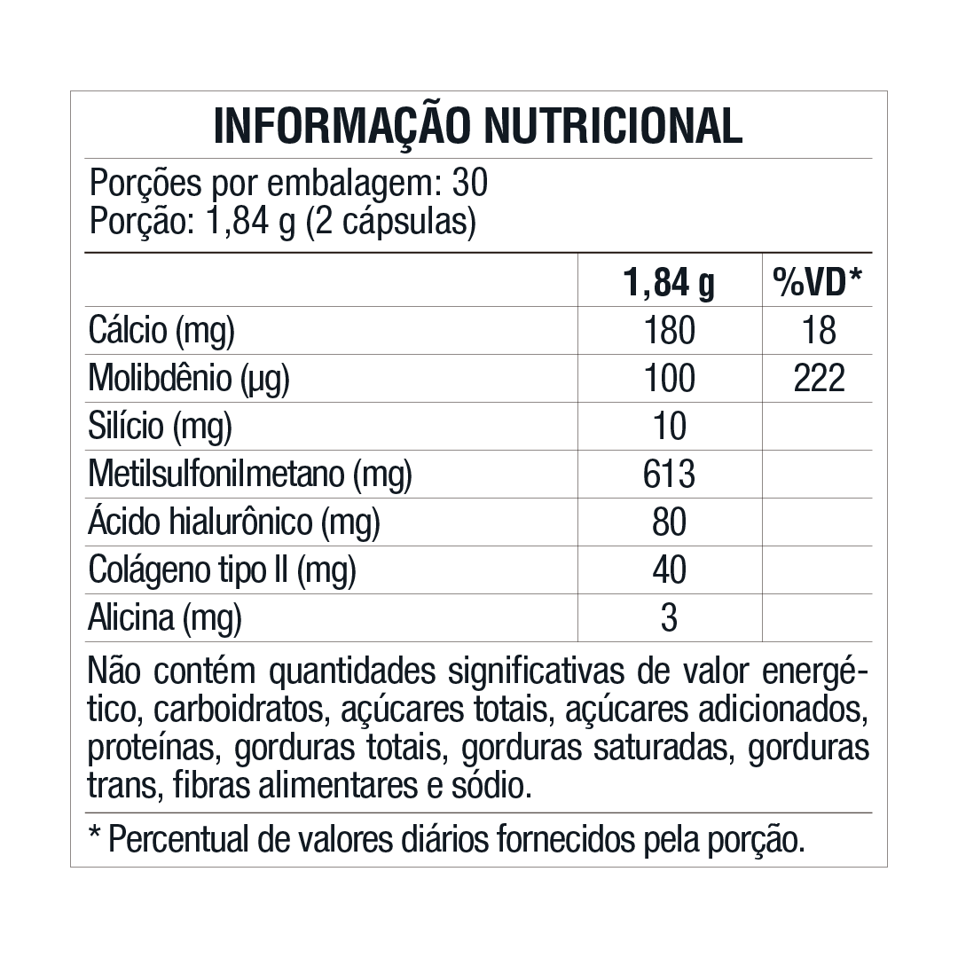 Colagentek Tipo II 60 Cápsulas Vitafor - Image 4