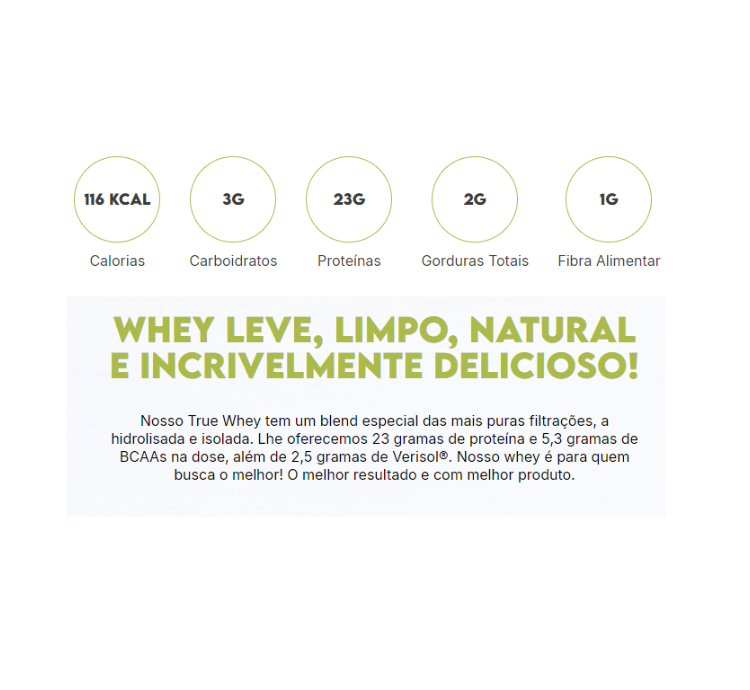 TrueWhey Pistachio Ice Cream 1 Sachê 32g True Source - Image 3