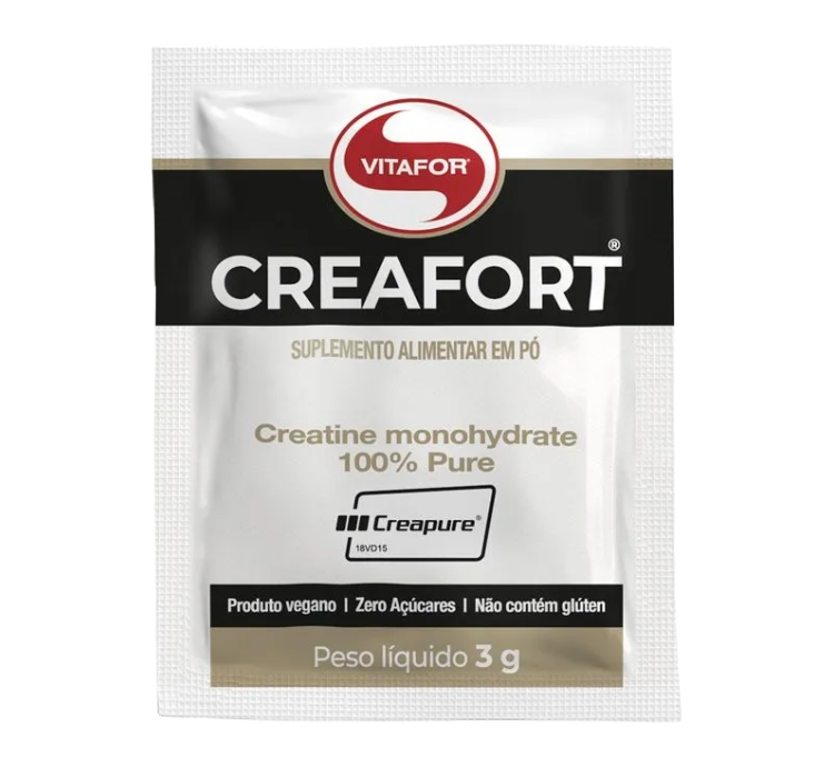 Creafort Creatina Creapure 1UNI Sachês 3g Vitafor