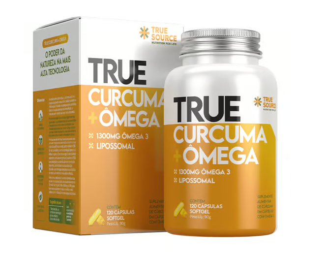 True Curcuma + Ômega 120 Caps True Source