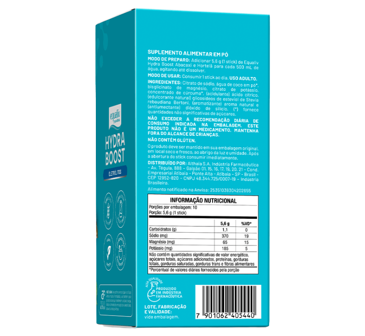Hydra Boost Eletrólitos Laranja com Acerola 10 Sticks 5,3g Equaliv - Image 2