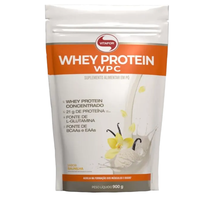 Whey Protein WPC Baunilha 900g Vitafor