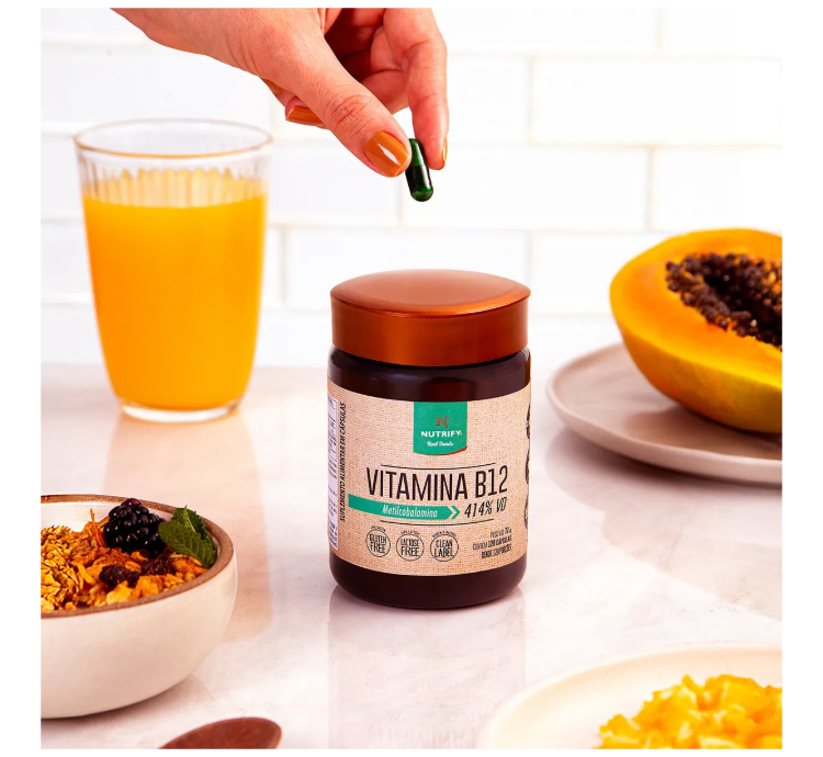 Vitamina B12 120 Cápsulas Nutrify - Image 3