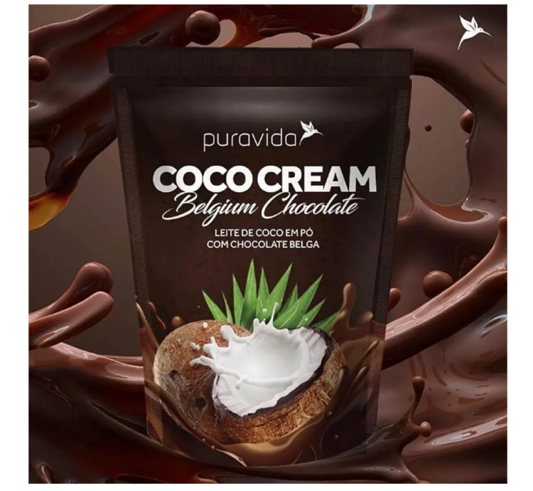 Coco Cream Chocolate Belga 10 Sachês 25g Puravida - Image 5