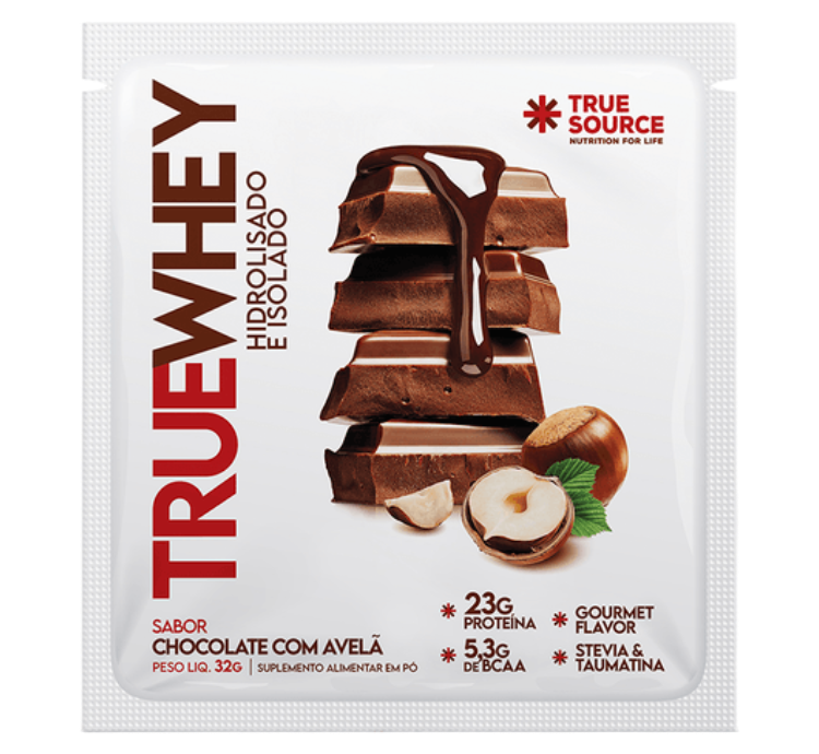 TrueWhey Choco com Avelã 1 UNI Sachês 32g True Source