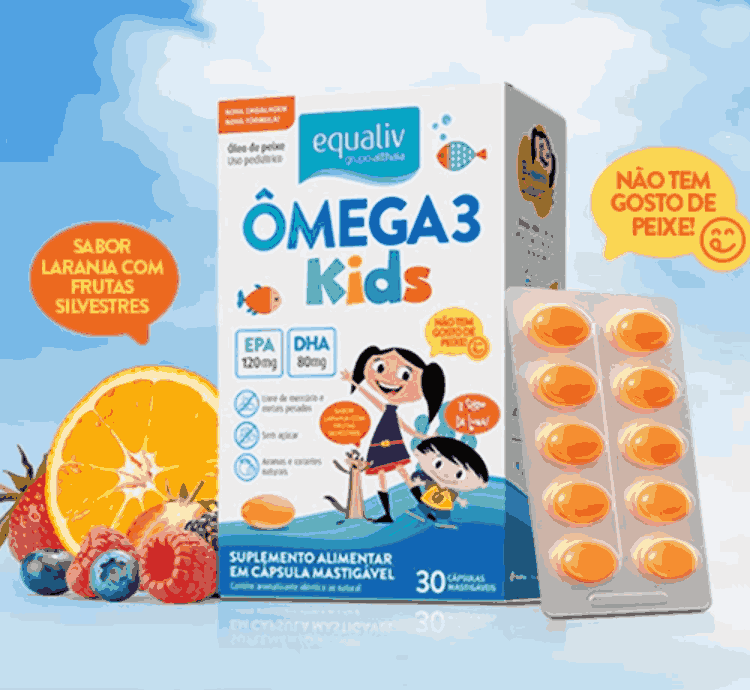 Ômega 3 Kids EPA/DHA Laranja com Frutas Silvestres 30 Cápsulas Equaliv - Image 5