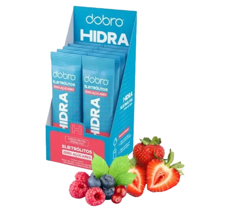 Hidra Eletrólitos Frutas Vermelhas 10 Sachês Dobro