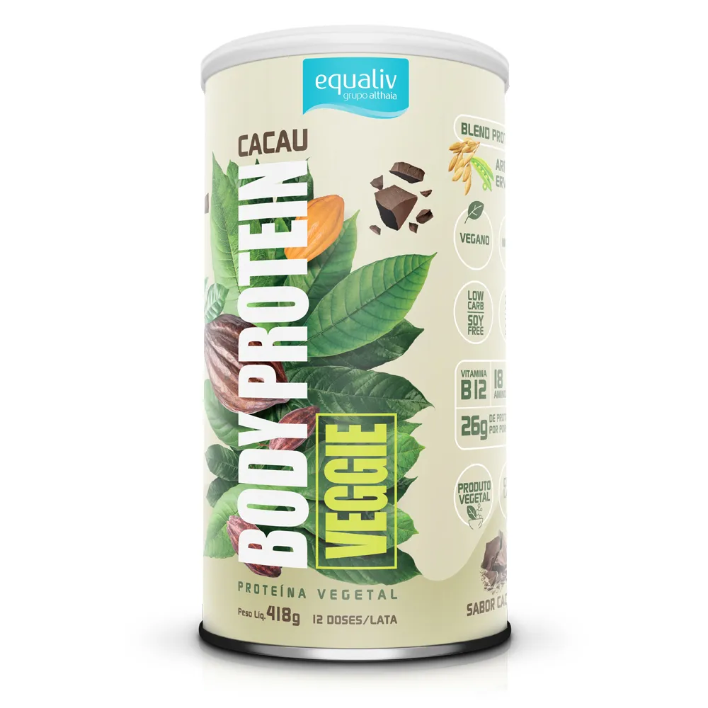 Body Protein Veggie Cacau 418g Equaliv