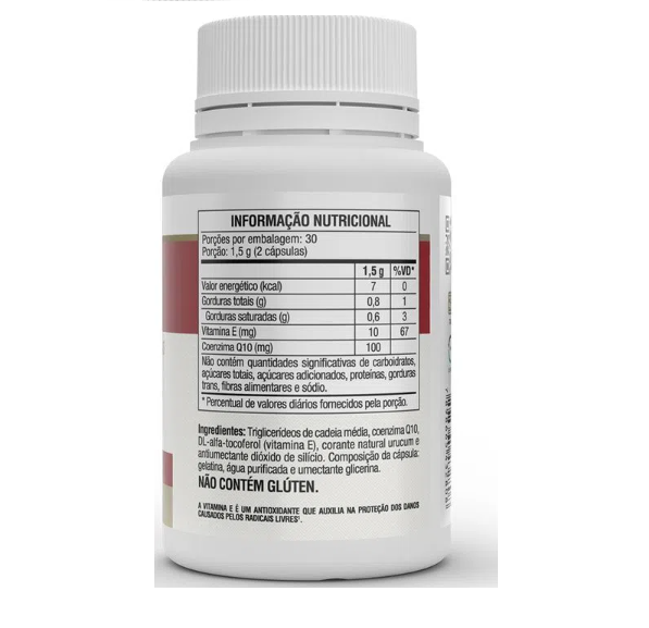 Coenzima Q10 Coq10 100 Mg Na Porção + Vit E 60 Caps Vitafor - Image 2